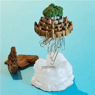 CASTLE IN THE SKY - Flying Castle - Magnetic statue 13cm