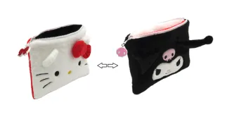 HELLO KITTY & KUROMI - Reversible Plush Case
