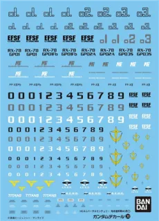 GUNDAM - GUNDAM DECAL 30 - HGUC Multiuse Earth Federation 1