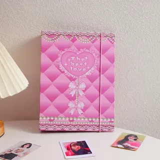 A5 Pink Six Holes Photocard Binder