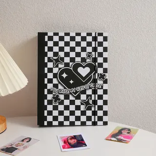 A5 Black And White Six Holes Photocard Binder