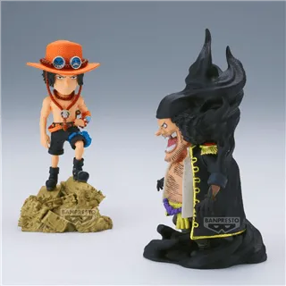 ONE PIECE - Ace VS Marshall D. Teach - Figure WCF Log Stories 8cm