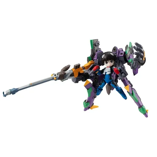 Evangelion Desktop Army Figure Shinji Ikari & Evangelion No. 1 New Theatrical Edition 15 cm