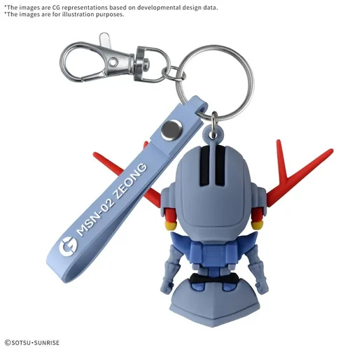 GUNDAM - ZEOPLA-KUN - 3D Rubber Mascot Keychain