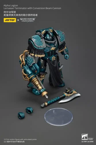 Warhammer The Horus Heresy Action Figure Alpha Legion Lernaean Terminator with Conversion Beam Cannon 20 cm