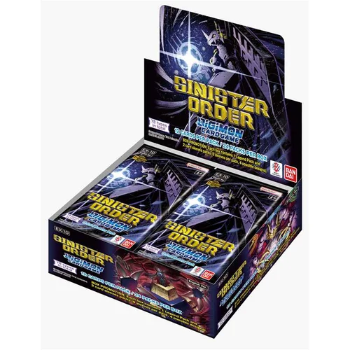 Digimon Card Game EX-10 Extra Booster Sinister Order English - 1 Booster Box (24 Boosters)