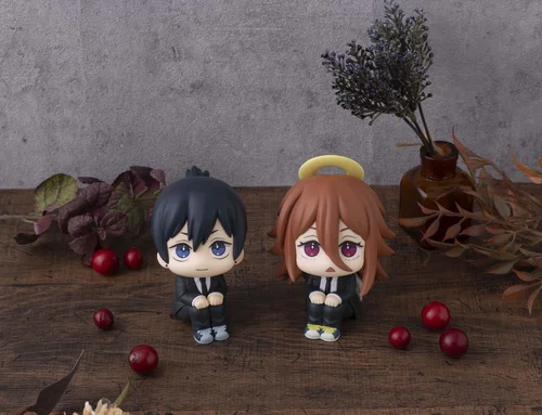 Chainsaw Man The Movie: Reze Arc Look Up PVC Statue Aki Hayakawa Smile Ver. & Angel Devil Set (with gift) 11 cm