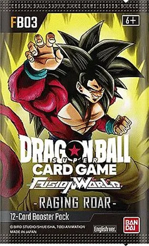 Dragon Ball Super Card Game Fusion World Raging Roar FB-03 English - 1 Booster