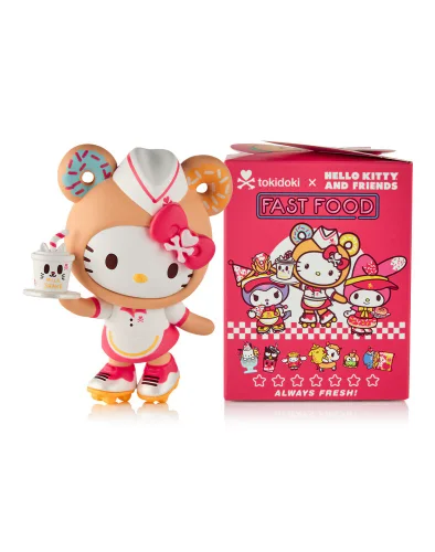 Hello Kitty & Friends Blind Box Figures Fast Food 7 cm - 1 Unidade