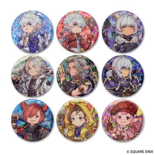 Final Fantasy XIV Character Can Badge (55mm) - 1 Unidade Aleatória
