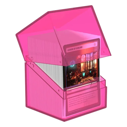 Ultimate Guard Boulder 100+ Clear (76 x 75 x 98.5 mm) - Rhodonite