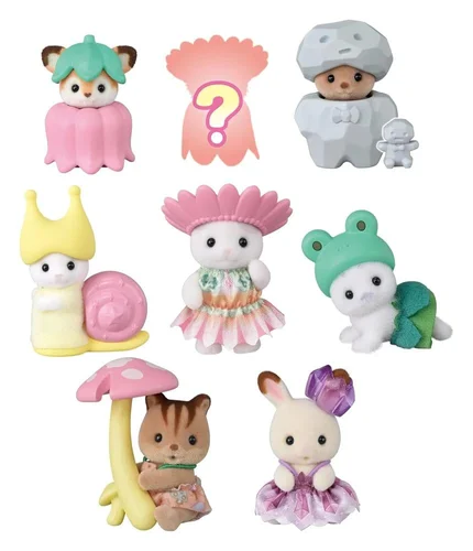 Sylvanian Families Mini-figures Forest Fairy Baby Friends Surprise Bag 5 cm - 1 Unidade Aleatória