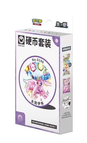 Pokemon TCG: Terastal Gathering Coin Set Chinese - Espeon (1 Booster + 1 Coin + 1 Card)