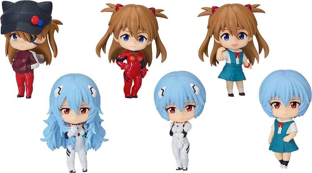 Rebuild of Evangelion Nendoroid Action Figure Surprise Collection Blind Box 7 cm - 1 Unidade Aleatória