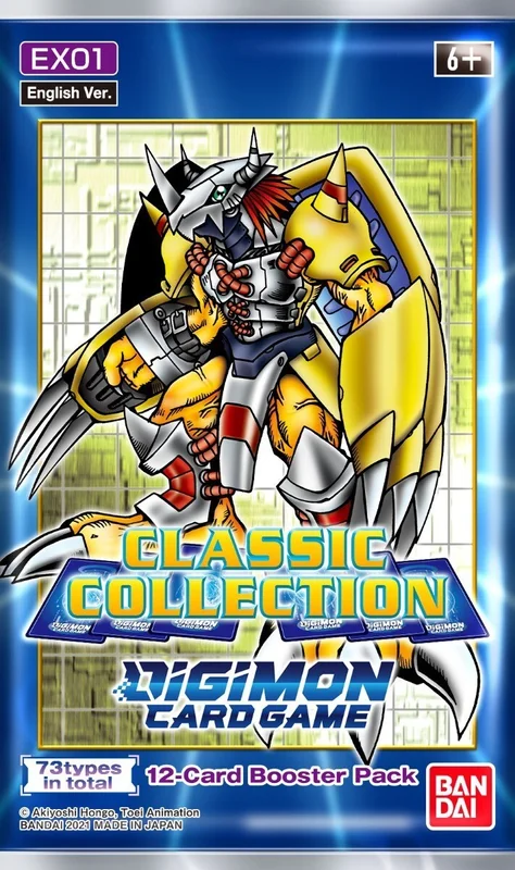 Digimon Card Game EX-01 Extra Booster Classic Collection English - 1 Booster (12 Cartas)