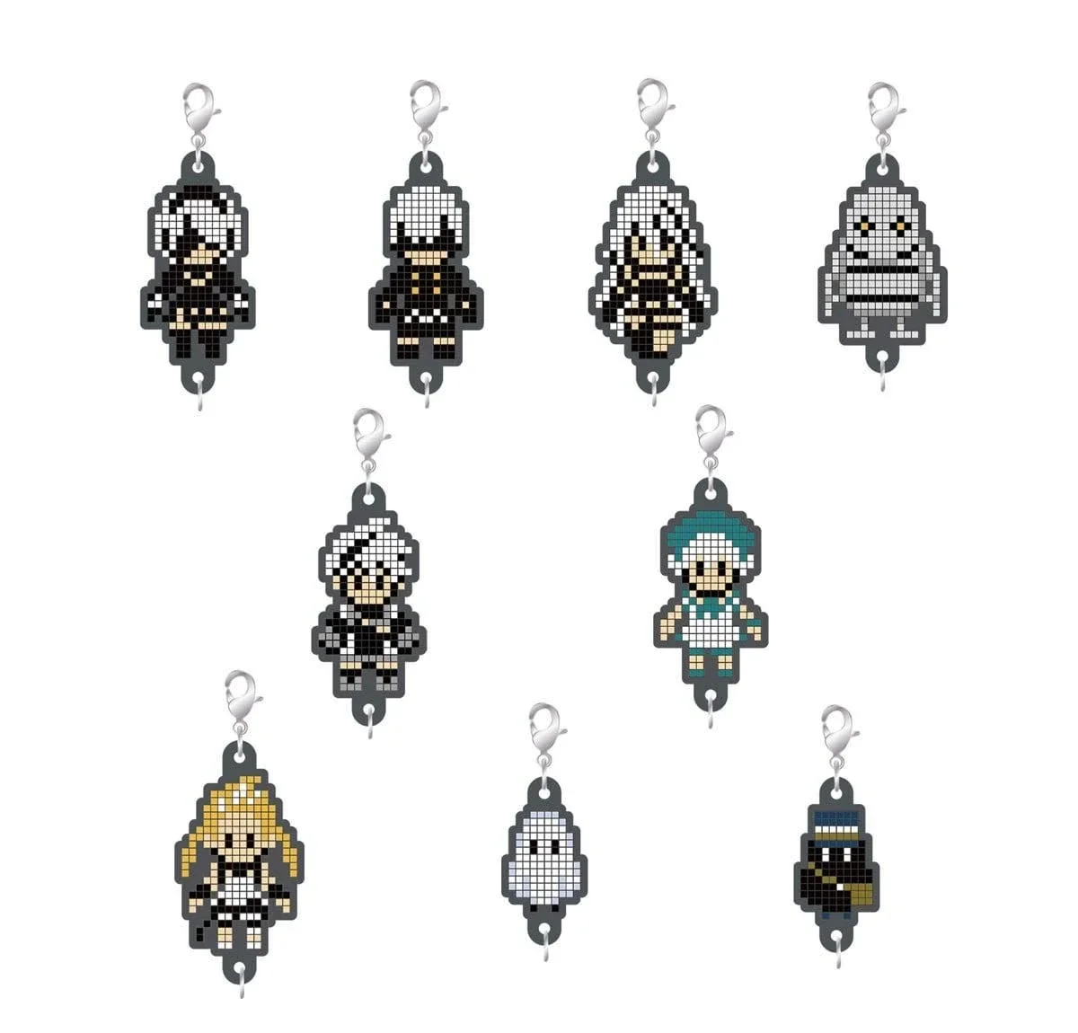 NieR Series Rubber Strap Collection Pixel Art Ver. Vol. 2 - 1 Unidade Aleatória