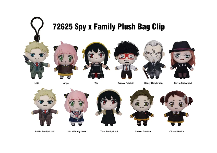 SPY X FAMILY - Plush Blind Bag Clip - 1 Unidade Aleatória