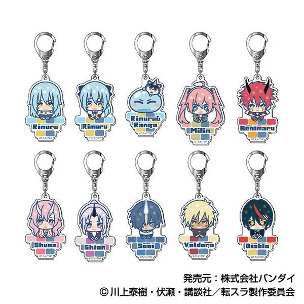 That Time I Got Reincarnated As A Slime: Acrylic Keychain Piccolise Blind Box - 1 Unidade Aleatória