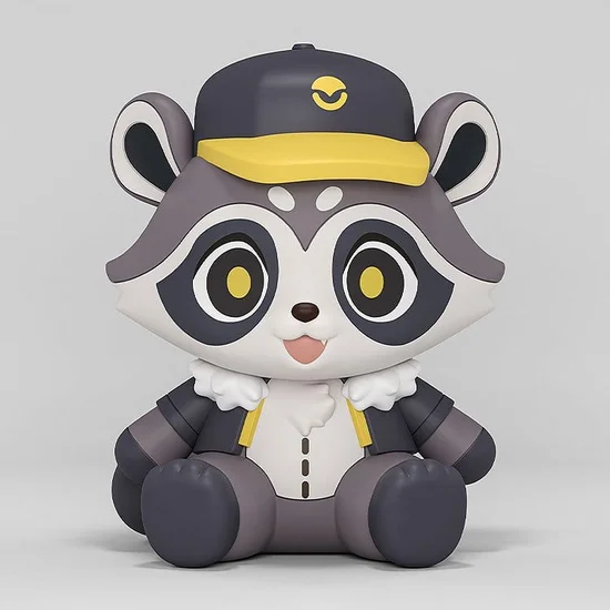 Honkai: Star Rail Huggy Good Smile Mini Figure Baseball Raccoon 7 cm