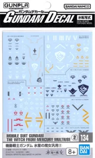 THE WITCH FROM MERCURY - Gundam Decal 134  - Model Kit