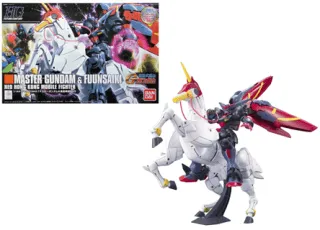 GUNDAM - 1/144 HGFC Master Gundam & Fuunsaiki - Model Kit 13cm