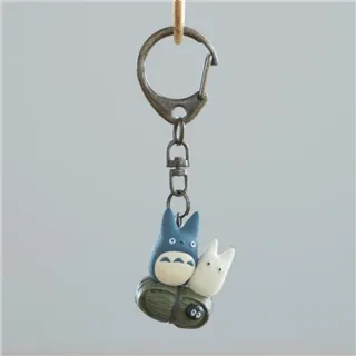 STUDIO GHIBLI -  Blue and White Totoro - Keychain