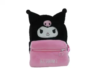 HELLO KITTY - Kuromi - Fur Backpack - 30x14x22cm