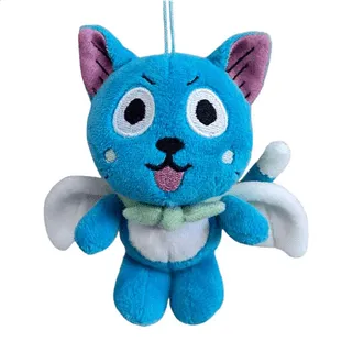 Fairy Tail Plush Figure & Keychain Happy 10 cm