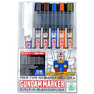Gundam Marker Extra Thin Type for Panel Lines Set GMS122