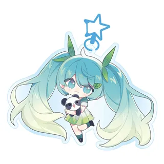 Hatsune Miku Acrylic Keychain Kawaii Spring Time
