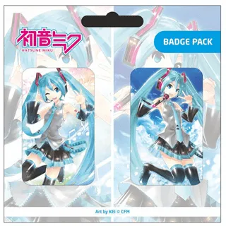 Hatsune Miku Pin Badges 2-Pack Set A
