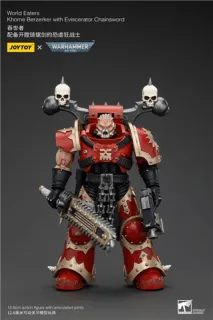 Warhammer 40k Action Figure 1/18 World Eaters Khorne Berzerker with Eviscerator Chainsword 13 cm