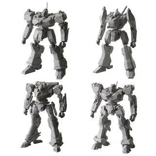 Armored Core Structure Arts Plastic Model Kits 4-Pack Series 1