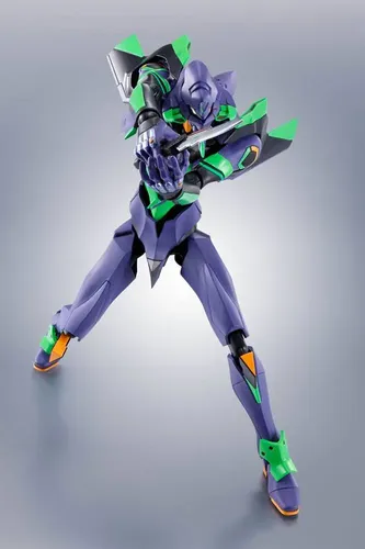 Evangelion: 3.0+1.0 Thrice Upon a Time Robot Spirits Action Figure Side EVA  Evangelion Test Type-01 + Spear of Cassius Renewal Color Edition Reissue