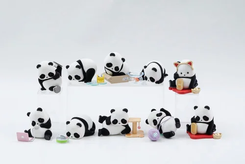 Panda Roll Blind Box Figures Panda As A Cat 7 cm - 1 Unidade