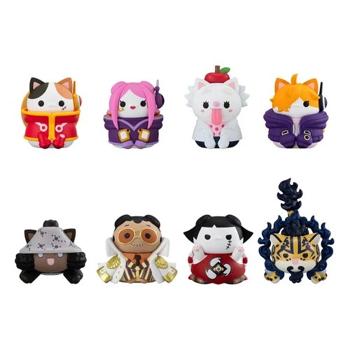 One Piece Mega Cat Project Trading Figure Egghead NyanPieceNyan! 3 cm Blind Box - 1 Unidade