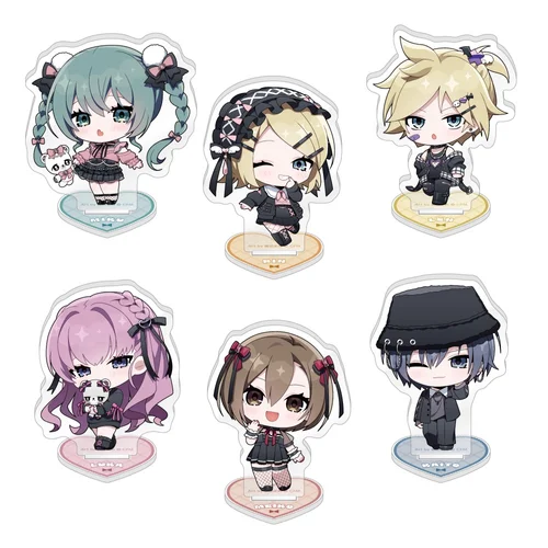 Hatsune Miku Don Quijote Fair 2024 Trading Mini Chara Acrylic Stand Kawaii Fashion - 1 Unidade Aleatória