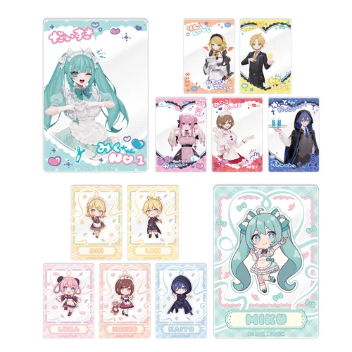 Hatsune Miku Akihabara Festival 2025 Trading Acrylic Card Concept Cafe Ver. - 1 Unidade Aleatória