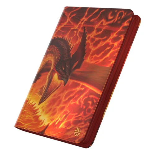 Ultimate Guard Zipfolio 18-Pocket Xenoskin (360 double-sleeved cards) Magic: The Gathering "Tarkir: Dragonstorm" - Magmatic Hellkite