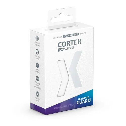 Ultimate Guard Cortex Sleeves Standard Size 66 x 91 mm (100 Sleeves) - White
