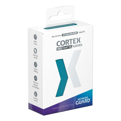 Ultimate Guard Cortex Sleeves Matte Standard Size 66 x 91 mm (100 Sleeves) - Petrol