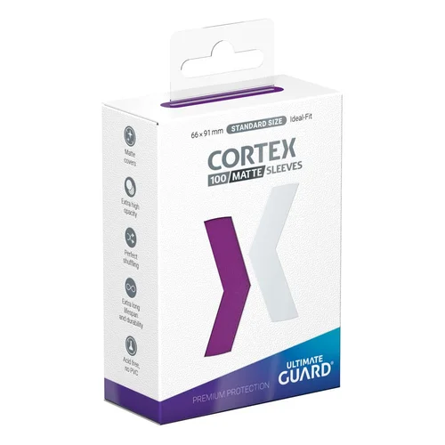 Ultimate Guard Cortex Sleeves Matte Standard Size 66 x 91 mm (100 Sleeves) - Purple