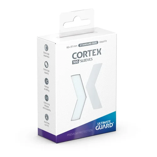 Ultimate Guard Cortex Sleeves Standard Size 66 x 91 mm (100 Sleeves) - Transparent