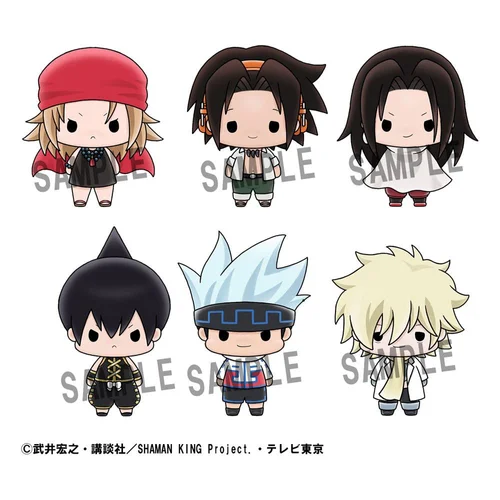 Shaman King Chokorin Mascot Series Trading Figure 5 cm Blind Box - 1 Unidade