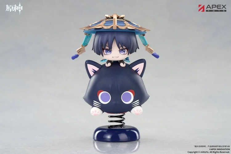 Genshin Impact Chibi Chara Yurayura Stand PVC Figure Wanderer 11 cm