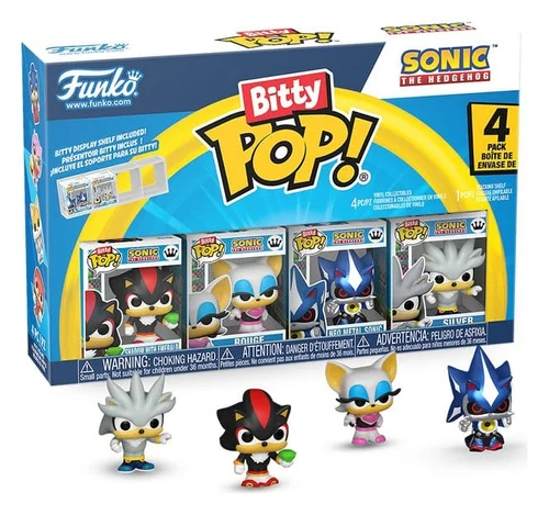 Sonic Bitty POP! Vinyl Figure 4-Pack Shadow 2.5 cm