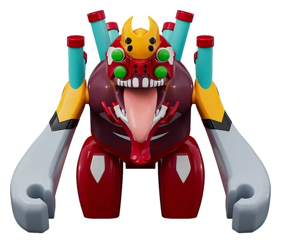 Rebuild of Evangelion Brickroid Mini Figure Evangelion Unit 02 Beast Form 2nd Phase (Type 1) 4 cm