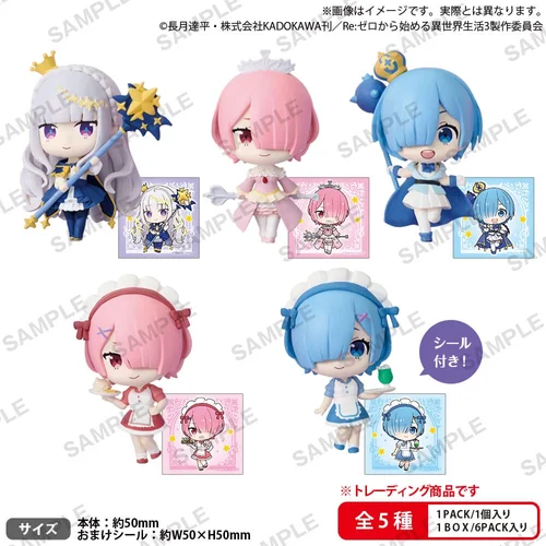 Re:Zero Starting Life in Another World PVC Figures Rich Birthday Life 2025 Box Ver. 5 cm Blind Box - 1 Unidade