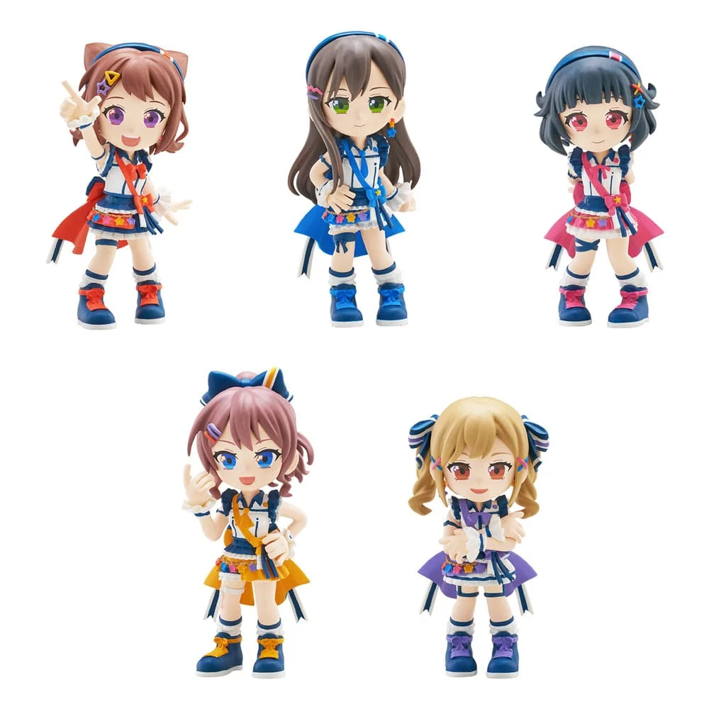 BanG Dream! Poppin'Party PalVerse PVC Figures 9 cm Blind Box - 1 Unidade Aleatória
