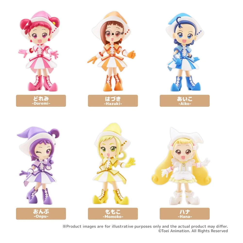 Ojamajo Doremi "Dokkan!" PalVerse PVC Figures 9 cm Blind Box - 1 Unidade Aleatória